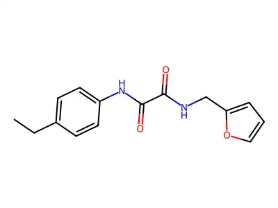 N'-(4-ethylphenyl)-N-(furan-2-ylmethyl)oxamide structure