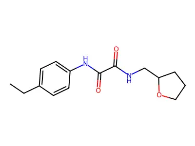 N'-(4-ethylphenyl)-N-(oxolan-2-ylmethyl)oxamide structure