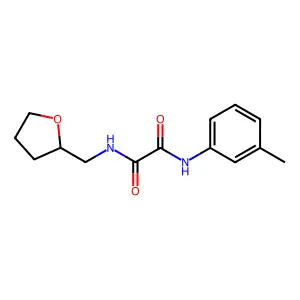N'-(3-methylphenyl)-N-(oxolan-2-ylmethyl)oxamide structure
