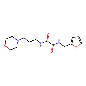 N'-(furan-2-ylmethyl)-N-(3-morpholin-4-ylpropyl)oxamide structure