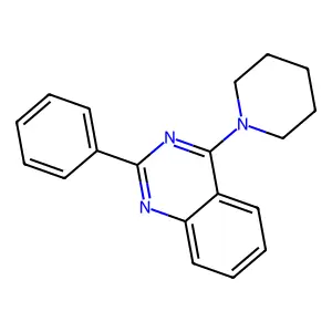2-Phenyl-4-(1-piperidinyl)quinazoline structure