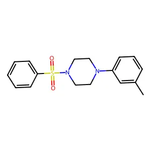 1-(Benzenesulfonyl)-4-(3-methylphenyl)piperazine structure