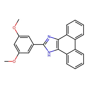 2-(3,5-dimethoxyphenyl)-1H-phenanthro[9,10-d]imidazole structure