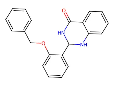 2-[2-(Benzyloxy)phenyl]-1,2,3,4-tetrahydroquinazolin-4-one structure
