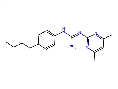 1-(4-Butylphenyl)-2-(4,6-dimethylpyrimidin-2-yl)guanidine structure