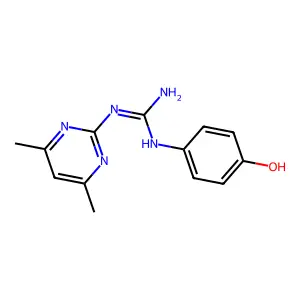 1-(4,6-Dimethylpyrimidin-2-yl)-3-(4-hydroxyphenyl)guanidine structure