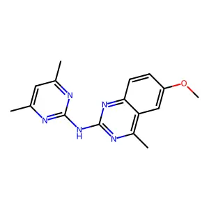 N-(4,6-dimethylpyrimidin-2-yl)-6-methoxy-4-methylquinazolin-2-amine structure