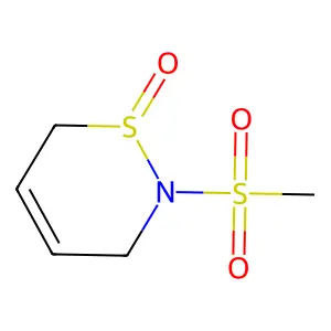 2-Methylsulfonyl-3,6-dihydrothiazine 1-oxide structure