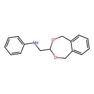 N-(1,5-dihydro-2,4-benzodioxepin-3-ylmethyl)aniline structure