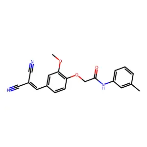 2-(4-(2,2-Dicyanovinyl)-2-methoxyphenoxy)-N-(m-tolyl)acetamide structure