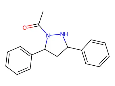 1-Acetyl-3,5-diphenylpyrazolidine structure