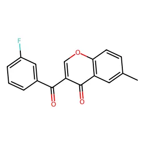 3-(3-Fluorobenzoyl)-6-methylchromen-4-one structure