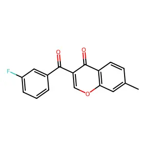 3-(3-fluorobenzoyl)-7-methyl-4H-chromen-4-one structure