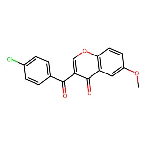 3-(4-Chlorobenzoyl)-6-methoxychromen-4-one structure