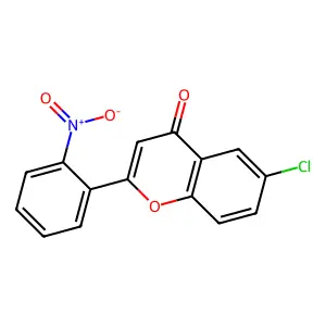 6-Chloro-2-(2-nitrophenyl)chromen-4-one structure