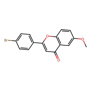 2-(4-Bromophenyl)-6-methoxychromen-4-one structure