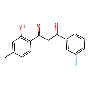 1-(3-Fluorophenyl)-3-(2-hydroxy-4-methylphenyl)propane-1,3-dione structure