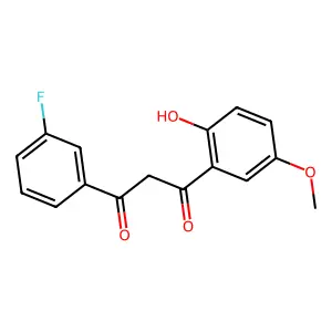 1-(3-Fluorophenyl)-3-(2-hydroxy-5-methoxyphenyl)propane-1,3-dione structure