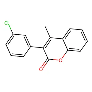 3-(3-Chlorophenyl)-4-methylchromen-2-one structure