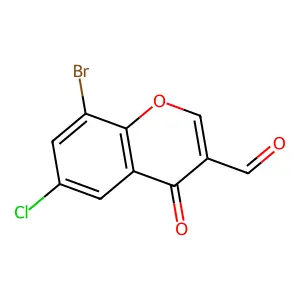 8-Bromo-6-chloro-3-formylchromone structure