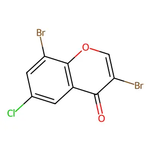 6-Chloro-3,8-dibromochromone structure