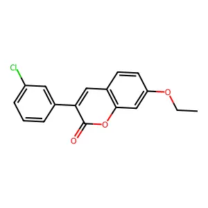 3-(3-Chlorophenyl)-7-ethoxychromen-2-one structure