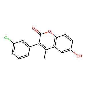 3-(3-Chlorophenyl)-6-hydroxy-4-methylchromen-2-one structure