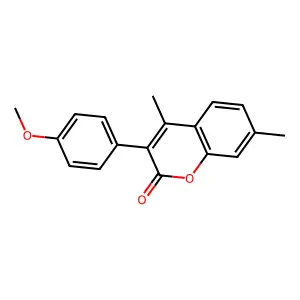 4,7-Dimethyl-3-(4-methoxyphenyl)coumarin structure