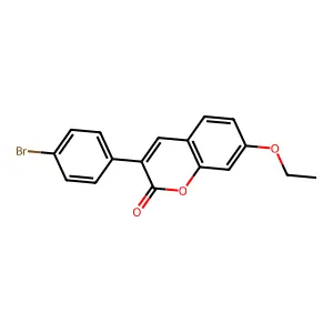 3-(4-Bromophenyl)-7-ethoxychromen-2-one structure