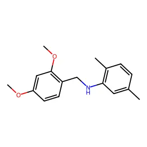 N-[(2,4-dimethoxyphenyl)methyl]-2,5-dimethylaniline structure