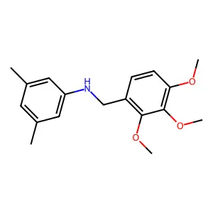 3,5-dimethyl-N-(2,3,4-trimethoxybenzyl)aniline structure