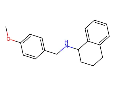 N-[(4-methoxyphenyl)methyl]-1,2,3,4-tetrahydronaphthalen-1-amine structure