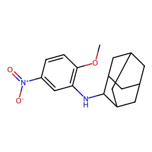N-(2-methoxy-5-nitrophenyl)adamantan-2-amine structure