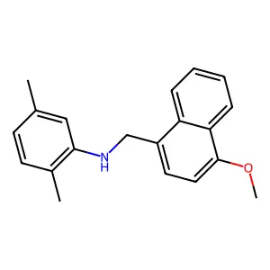 N-[(4-methoxynaphthalen-1-yl)methyl]-2,5-dimethylaniline structure