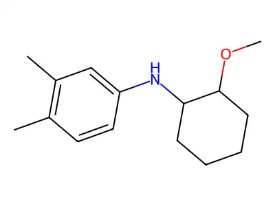 N-(2-methoxycyclohexyl)-3,4-dimethylaniline structure