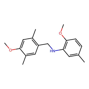2-methoxy-N-[(4-methoxy-2,5-dimethylphenyl)methyl]-5-methylaniline structure