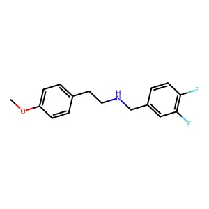 N-(3,4-difluorobenzyl)-2-(4-methoxyphenyl)ethanamine structure