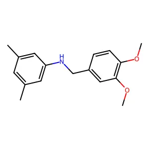 N-(3,4-dimethoxybenzyl)-3,5-dimethylaniline structure