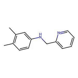 3,4-dimethyl-N-(pyridin-2-ylmethyl)aniline structure