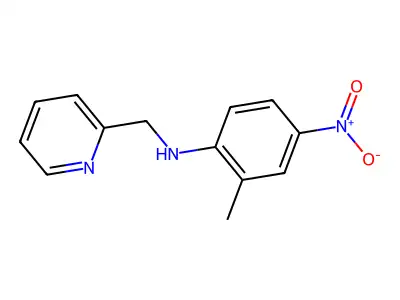 2-methyl-4-nitro-N-(pyridin-2-ylmethyl)aniline structure