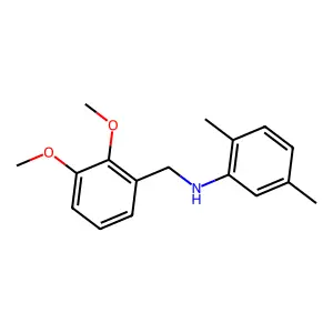 N-[(2,3-dimethoxyphenyl)methyl]-2,5-dimethylaniline structure