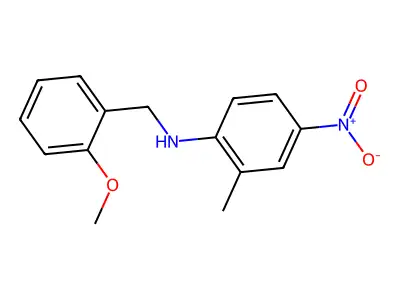 N-(2-methoxybenzyl)-2-methyl-4-nitroaniline structure