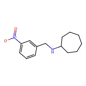 N-(3-nitrobenzyl)cycloheptanamine structure