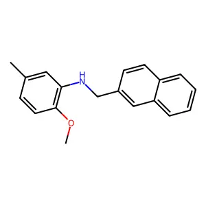 2-methoxy-5-methyl-N-(naphthalen-2-ylmethyl)aniline structure