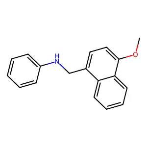 N-[(4-methoxynaphthalen-1-yl)methyl]aniline structure