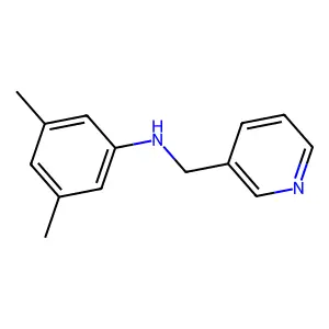 3,5-dimethyl-N-(pyridin-3-ylmethyl)aniline structure
