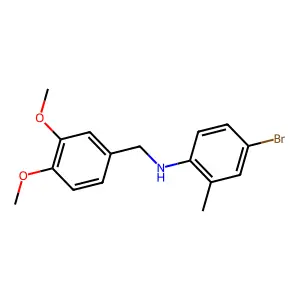 4-bromo-N-(3,4-dimethoxybenzyl)-2-methylaniline structure