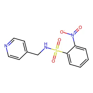 2-nitro-N-(pyridin-4-ylmethyl)benzenesulfonamide structure