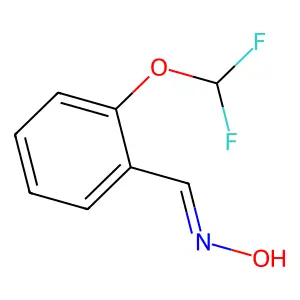 N-[[2-(difluoromethoxy)phenyl]methylidene]hydroxylamine structure