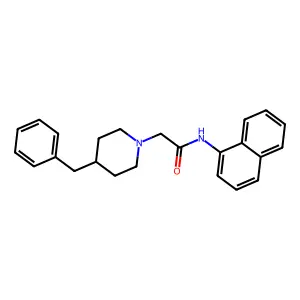 2-(4-Benzylpiperidin-1-yl)-N-(naphthalen-1-yl)acetamide structure